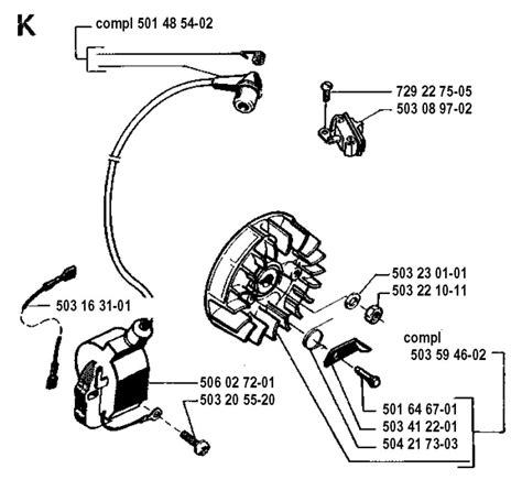 Husqvarna 51 1990 01 Chainsaw Cylinder Cover Spare Parts Diagram Free