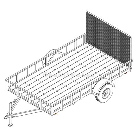 utility trailer plans  lb capacity trailer blueprints