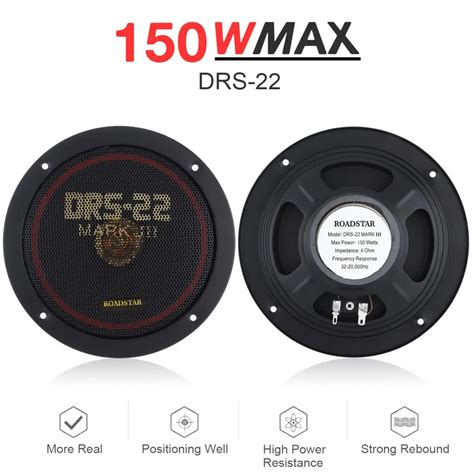 pcs     car coaxial speaker vehicle door auto  stereo full range frequency