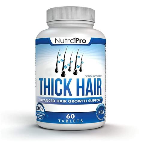 Thick Hair Growth Vitamins Anti Hair Loss Pills With Dht Blocker