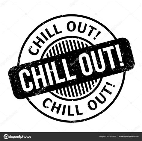 Chill Out Rubber Stamp — Stock Vector © Lkeskinen0 170800862