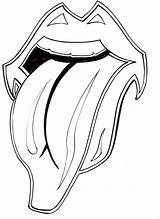Stones Kiss Tongue Logo Rolling Inky Blinky Drawing Getdrawings February Logodix Fans Will sketch template