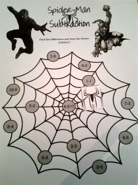spiderman superhero worksheets images  pinterest game