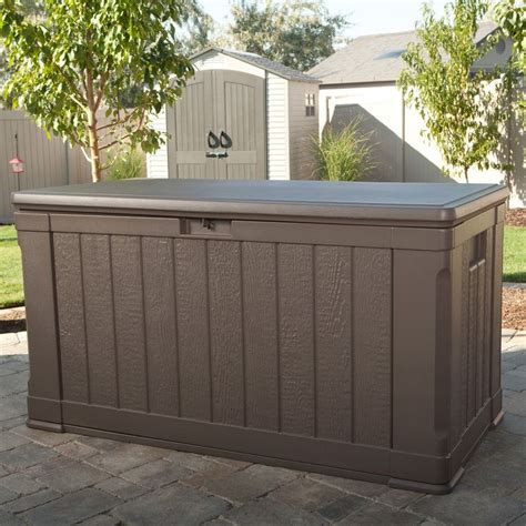 lifetime  deck storage box  gallon patio cushion storage