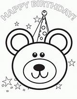 Birthday Coloring Printable Happy Card Pages Kitty Hello Dad Colour Kids Daddy Library Clipart Comments Popular Coloringhome sketch template