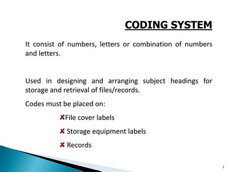 coding system powerpoint    id