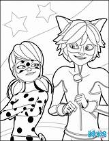 Noir Ladybug Chat Coloring Pages Cat Hellokids Miraculous Color Print sketch template
