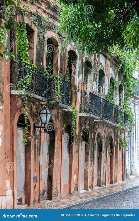 ruins   building sao luis  maranhao brazil stock photo image  arches latin