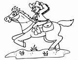Cowboy Horse Rider Coloriages Ko Library Ausmalbilder sketch template