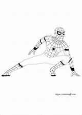 Homecoming Spiderman Coloring1 sketch template