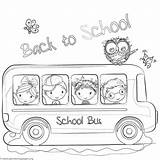 Bus Getcoloringpages Colouring sketch template