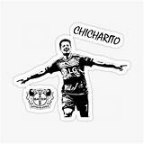 Javier Hernandez Chicharito Sticker Redbubble Leverkusen Bayer sketch template