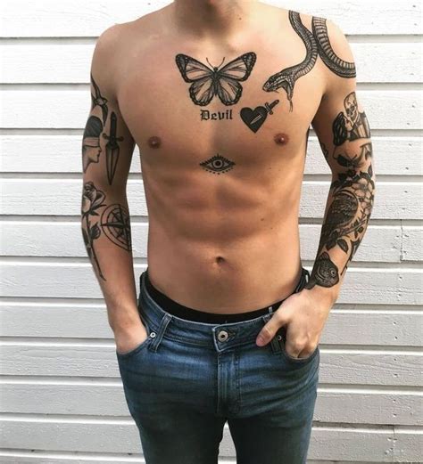 99 Lovely Men Chest Tattoo Ideas That Timeless All Time