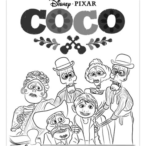 disney coco coloring pages miguel  adults  printable coloring