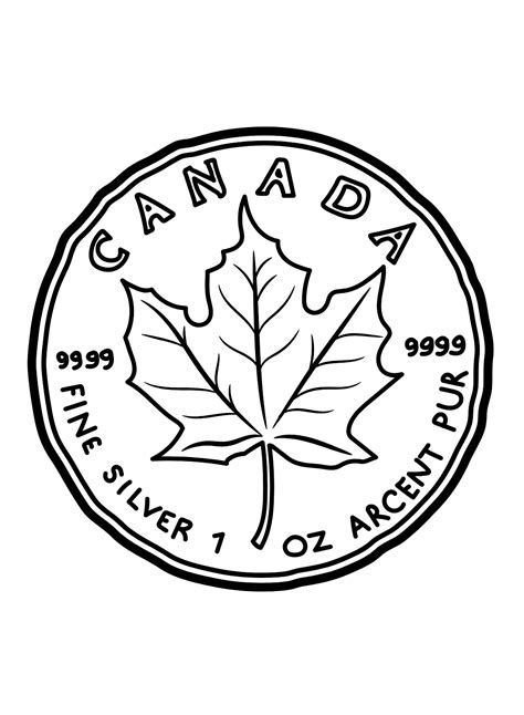 canadian dollar coloring page  printable coloring pages