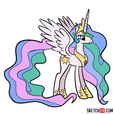 draw   pony princess celestia