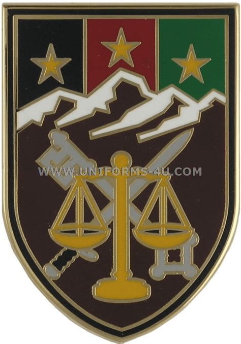 army element combined joint interagency task force  combat service id badge
