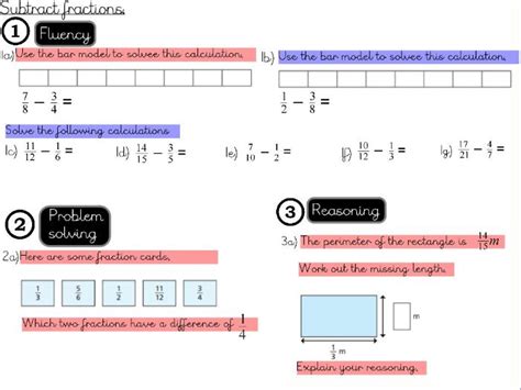 fractions subtract fractions year  teaching resources