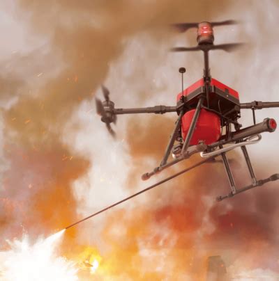 fire fighting drone dry powder fire extinguishing boom firefighting drone