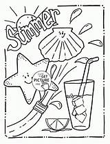 Coloring Summer Fun Pages Printable Sheets Kids Funny Cool Popular sketch template