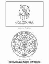 Oklahoma State Coloring Symbols Printable Pages Categories sketch template