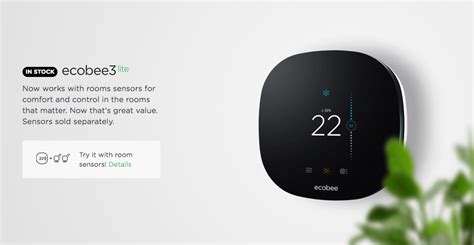 ecobee lite homekit thermostat   compatible  room sensors iclarified