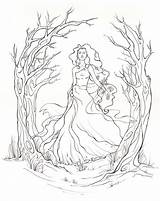 Persephone Mythology sketch template