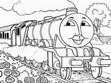 Coloring Train Pages Hiro Ashima Fresh Thomas Divyajanani Engine Tank sketch template