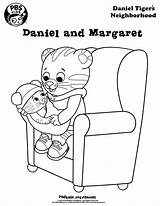 Coloring Daniel Tiger Pages Kids Pbs Baby Printable Margaret Neighborhood Print Rocks Color Chair Min Book Birthday Printables Sheets Village sketch template