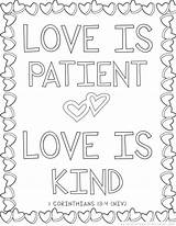 Coloring Pages Bible Kids Verse Christian Patient Verses Adults Kind Printable School Year Valentines Sunday Old Color Corinthians Print Drawing sketch template