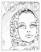Vogue Coloring Book Paris Fashion Illustration Covers Pages Favorite Color Fr Choose Board Cover sketch template