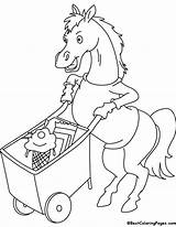 Horse Happy Coloring Pages sketch template