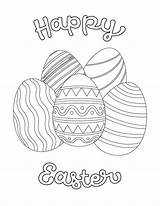 Easter Coloring Pages Kids Printable Colouring Printables Children Sheets Happy Bunny Egg Eggs Activities Spring Simple Crafts Entertain Need Adults sketch template