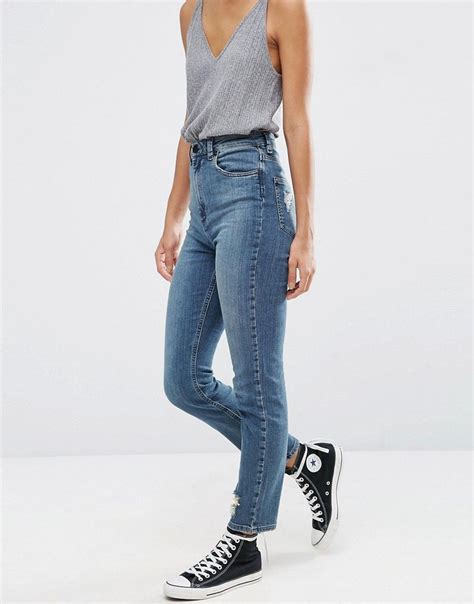 pin  trinity rodriguez  jeanius slim mom jeans latest fashion clothes women denim jeans