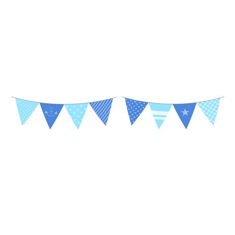 blue bunting clipart transparent png hd blue bunting border party