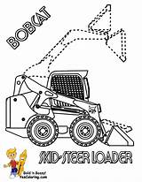 Coloring Pages Skid Steer Bobcat Construction Mighty Machines Colouring Tractor Loader Rock Hard Kids Book Gif Colo Getdrawings Drawing Popular sketch template