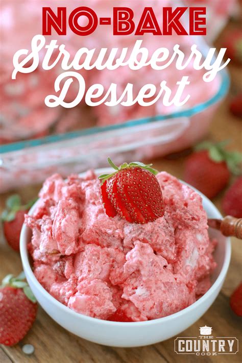bake strawberry dessert  country cook