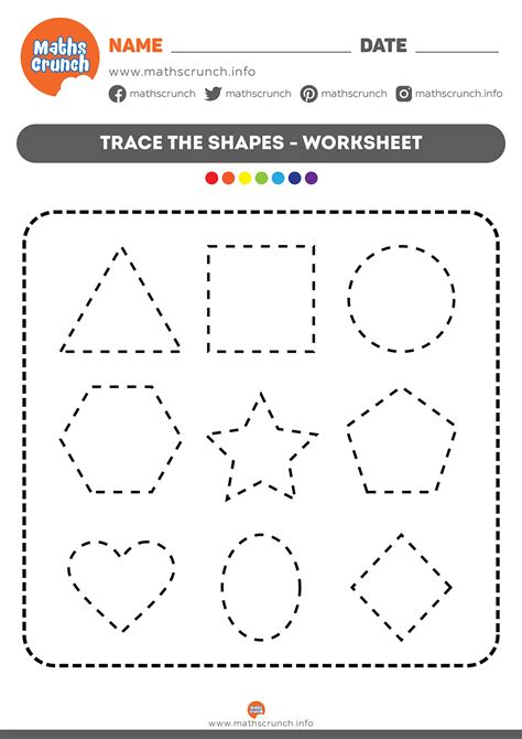 shape tracing worksheets   shape tracing