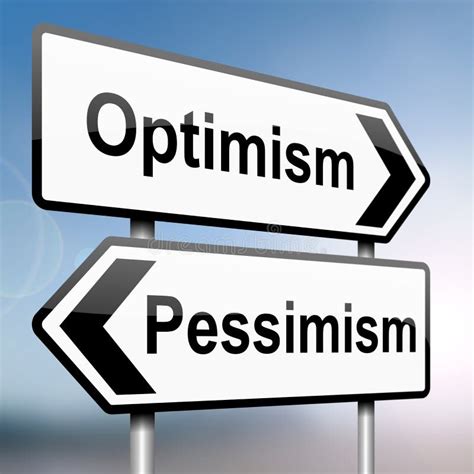 pessimismo  ottimismo illustrazione  stock illustrazione  opposto