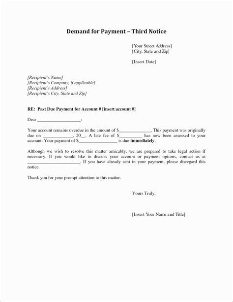 due rent letter template examples letter template collection