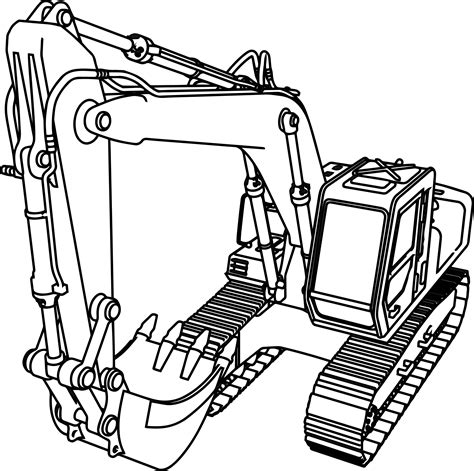 inspired picture  excavator coloring page entitlementtrapcom