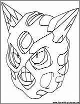 Coloring Pokemon Pages Ice Glalie Colouring sketch template