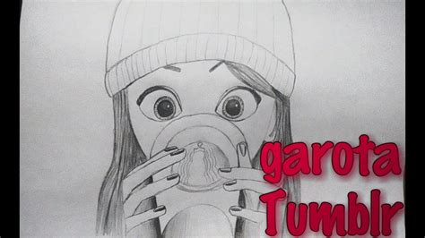 Como Desenhar Garota Tumblr How To Draw Girl Youtube