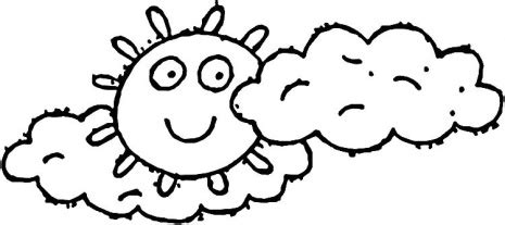 sun   clouds coloring clipart  clipart