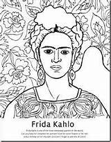 Frida Kahlo Colorear Khalo Picasso Imagui Pablo Joan Famosas Famosos Pintores Arcimboldo Enseignement Artistes Activity Nenos Studio Cours Feuilles Famosa sketch template