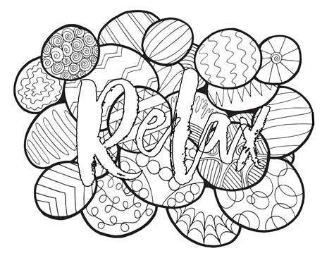 relax   printable coloring pages stevie doodles