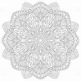 Istockphoto Mandala sketch template