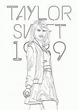 Swift Taylor Coloring Pages Printable Kids Printables Book Color Print Getcolorings Books Adults Music Soundfly Popular sketch template