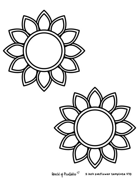 sunflower templates printable sunflower coloring page