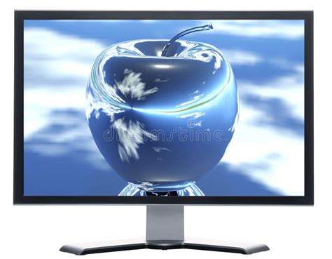 monitor  apple  screen stock illustration illustration  abstract data